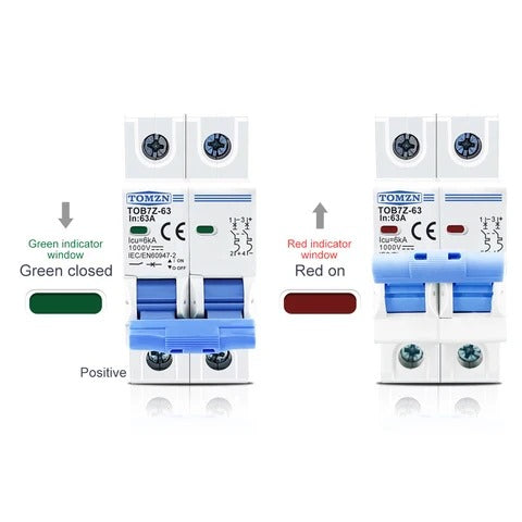 2P DC 1000V Solar Mini Circuit Breaker
