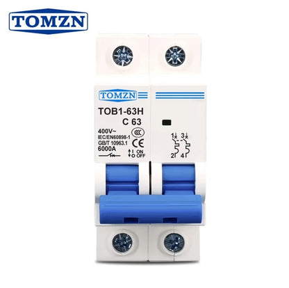 2P AC MCB Circuit breaker C type 230/400V