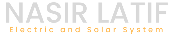 Logo of Nasir Latif Electric and Solar System on a white background