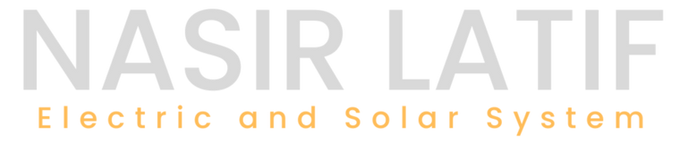 Logo of Nasir Latif Electric and Solar System on a white background