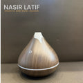 Small Snow Mountain Air Humidifier & Diffuser With Dark Wood Color {JSQ04}