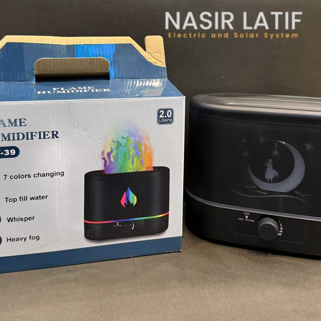 Flame Humidifier & Diffuser With Moon Dissplay {XY-39}