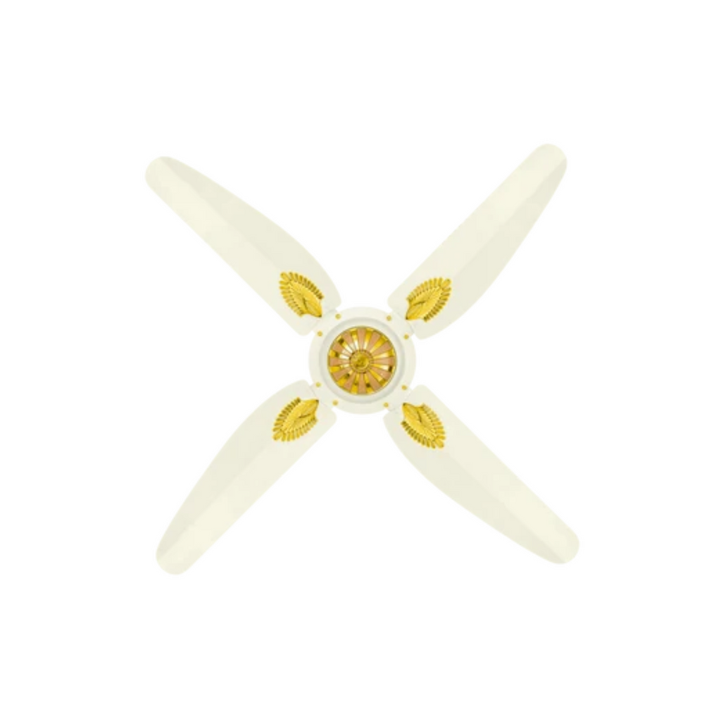 Antique Fancy 4 Bladed White Golden main view