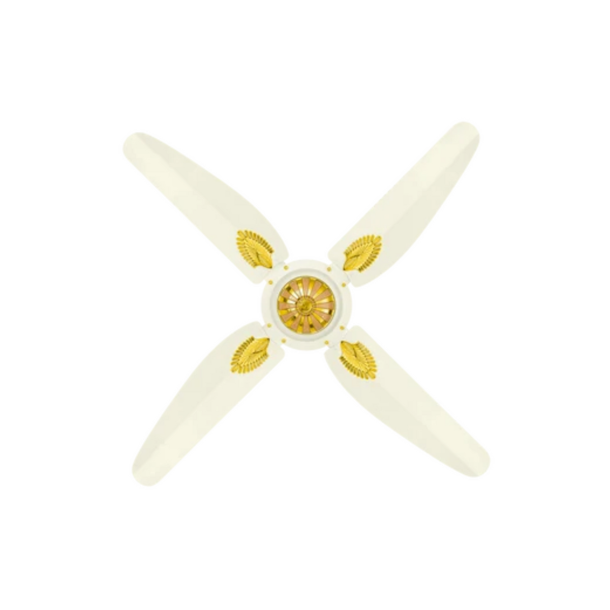 Antique Fancy 4 Bladed White Golden main view