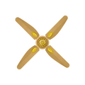 Antique Fancy 4 Bladed Brown Golden main view