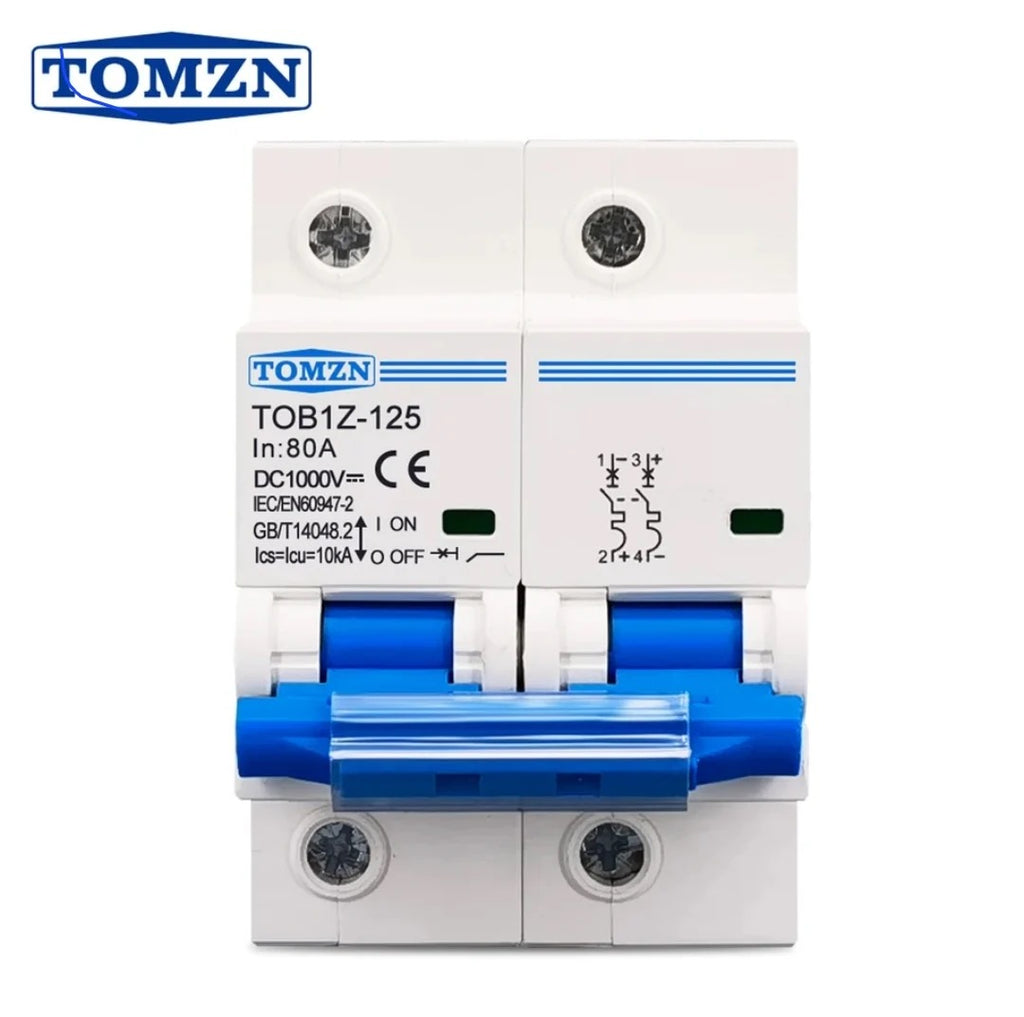 2P DC MCB Circuit Breaker 125A