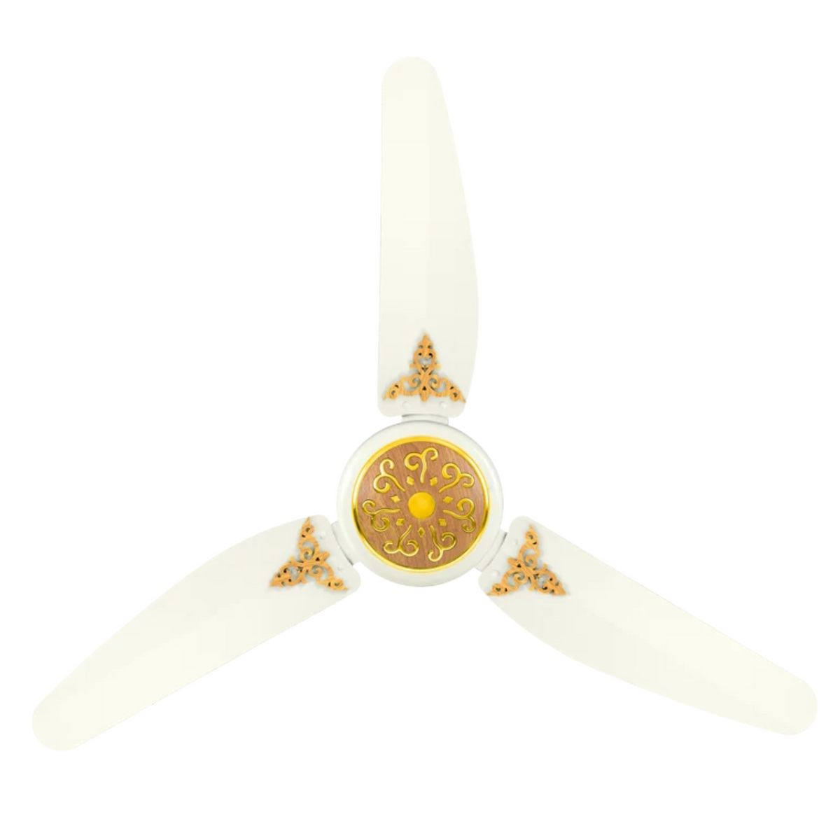Super Pearl Fancy Model AC/DC Ceiling — Cream Light Wood